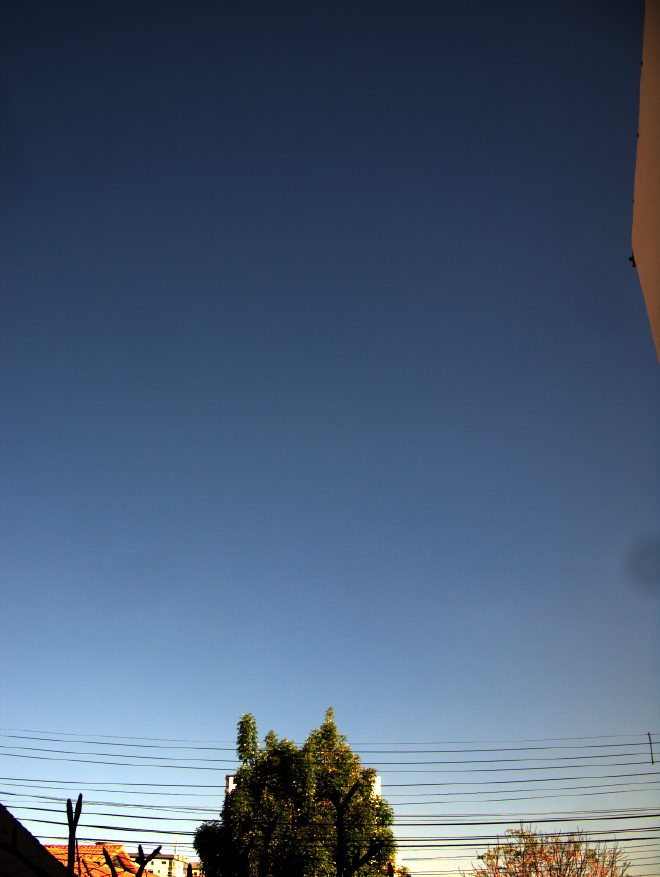 Der blaue Himmel in Cochabamba